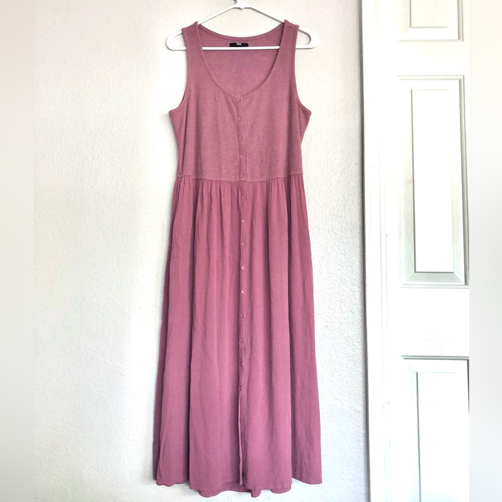 Frye Mauve Pink Sleeveless Maxi Dress